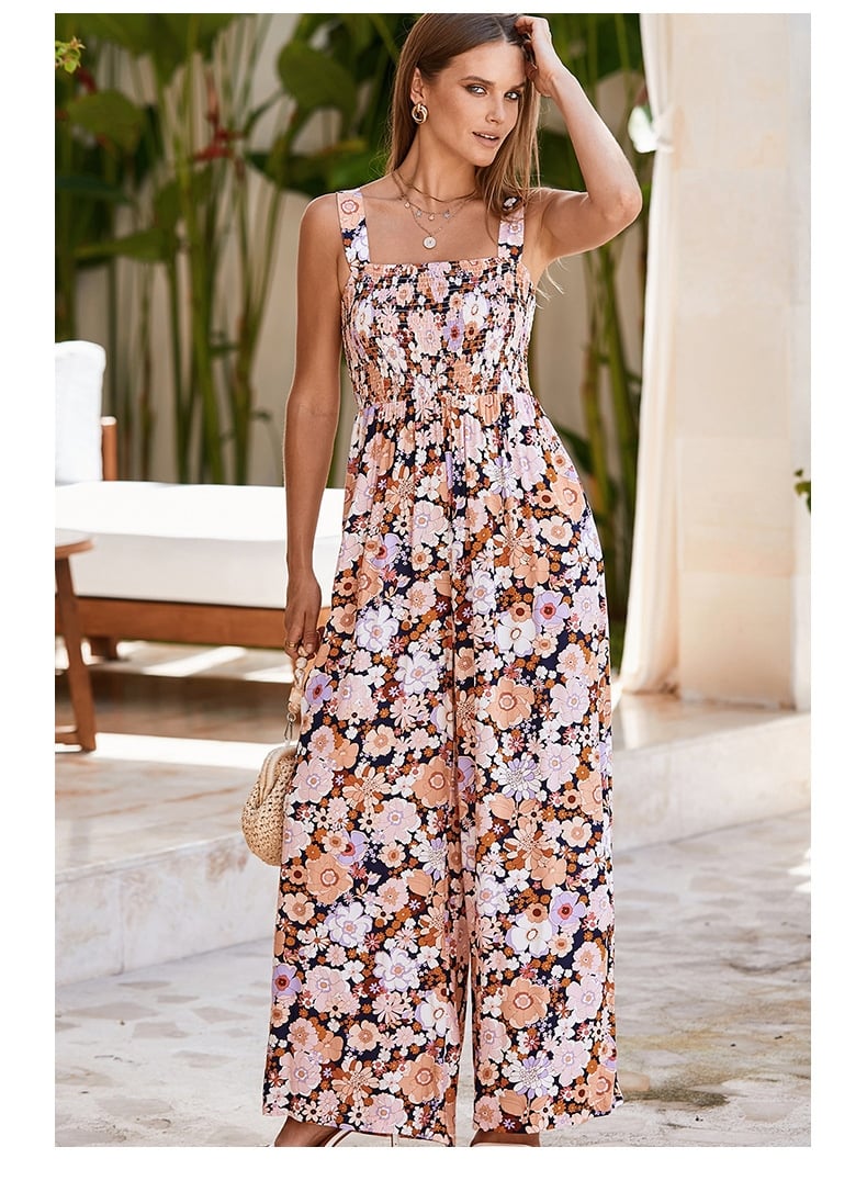 🌼Women's Casual Print Sleeveless Overalls Jumpsuits
