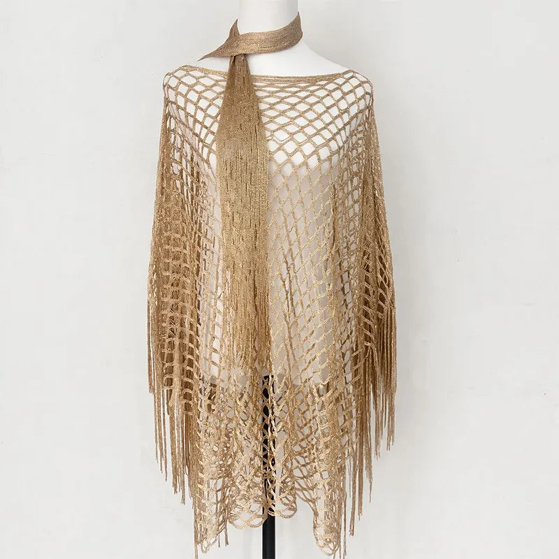 💐Summer Metallic Crochet Cover-Up – Lightweight, Flowy & Effortlessly Stylish summer outfit