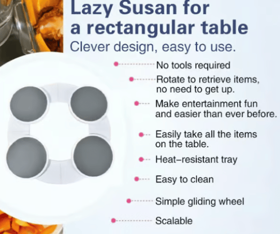 ✨Turntable For Rectangular Long And Oblong Tables