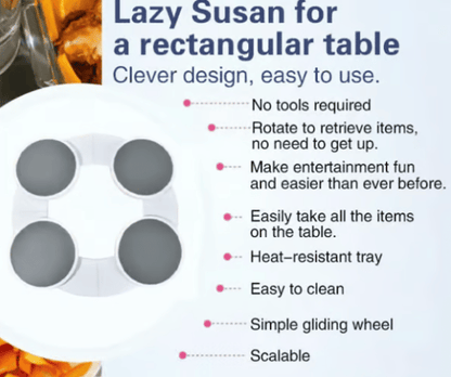 ✨Turntable For Rectangular Long And Oblong Tables