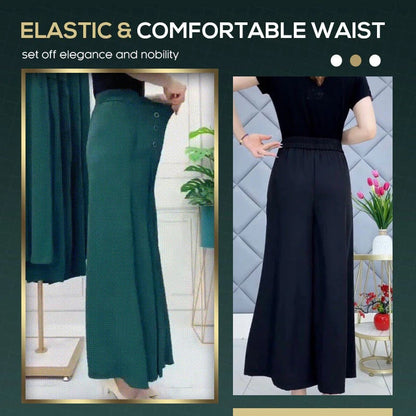 Comfort and Slim Stylish Pleated Wide-leg Pants