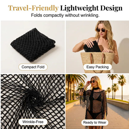 💐Summer Metallic Crochet Cover-Up – Lightweight, Flowy & Effortlessly Stylish summer outfit