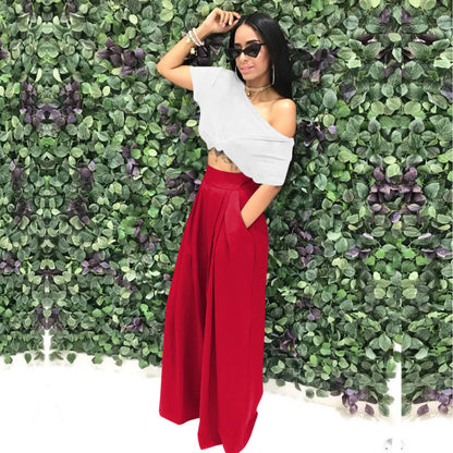Stylish & Unique Wide-Leg Casual Pants
