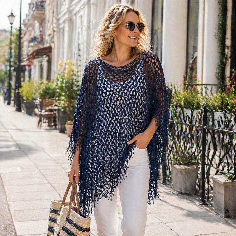 💐Summer Metallic Crochet Cover-Up – Lightweight, Flowy & Effortlessly Stylish summer outfit