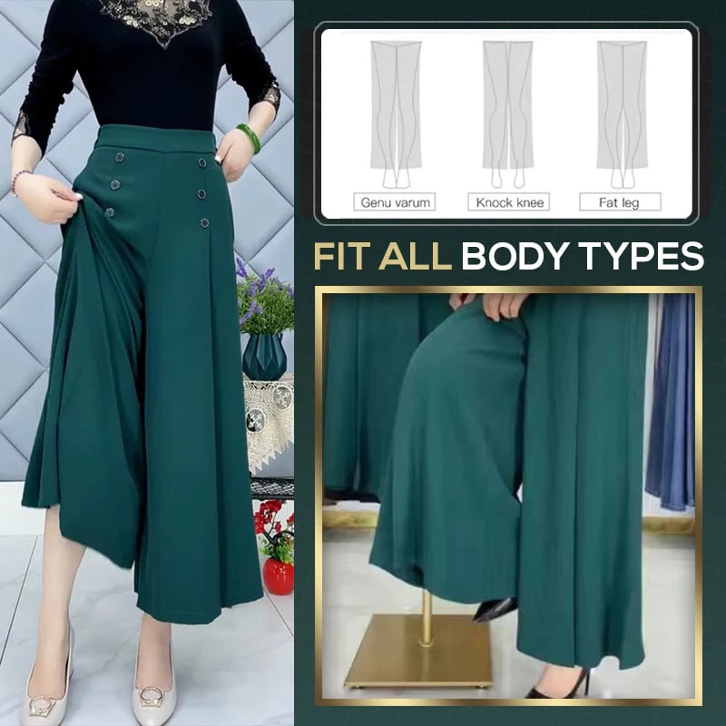 Comfort and Slim Stylish Pleated Wide-leg Pants