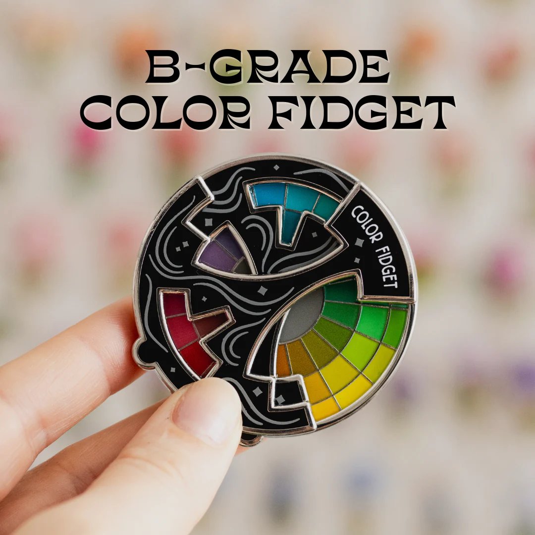 🌈Color Fidget Enamel Pin✨A Wheel Of Twenty Hues