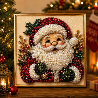 🎄 LAST DAY 49% OFF – Premium 3D Pearl Christmas Diamond Painting Art Kit ⛄️