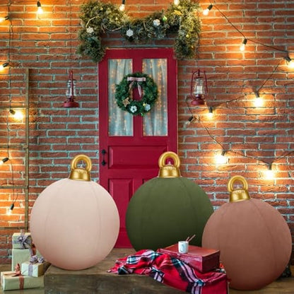 Giant inflatable velvet Christmas ball