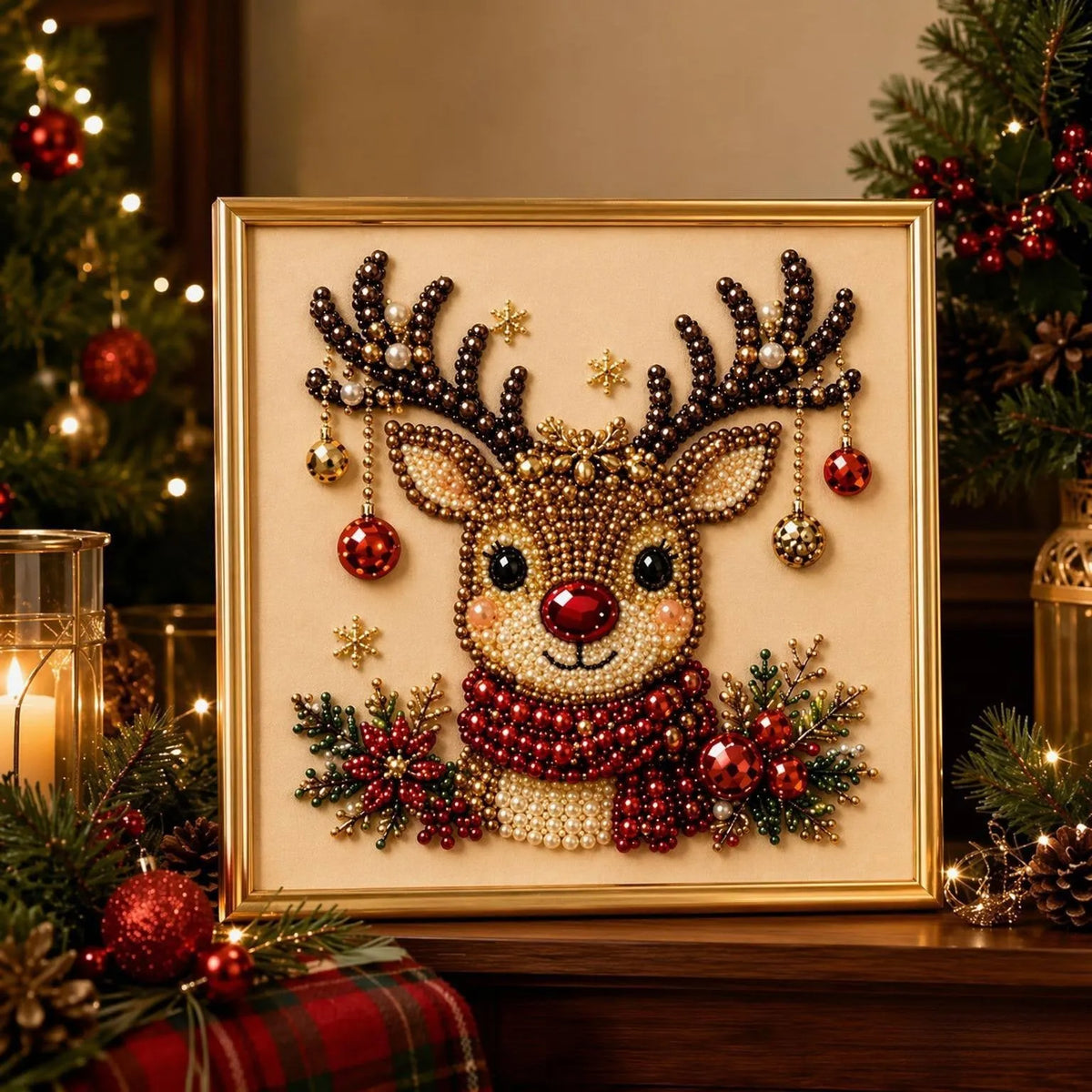 🎄 LAST DAY 49% OFF – Premium 3D Pearl Christmas Diamond Painting Art Kit ⛄️