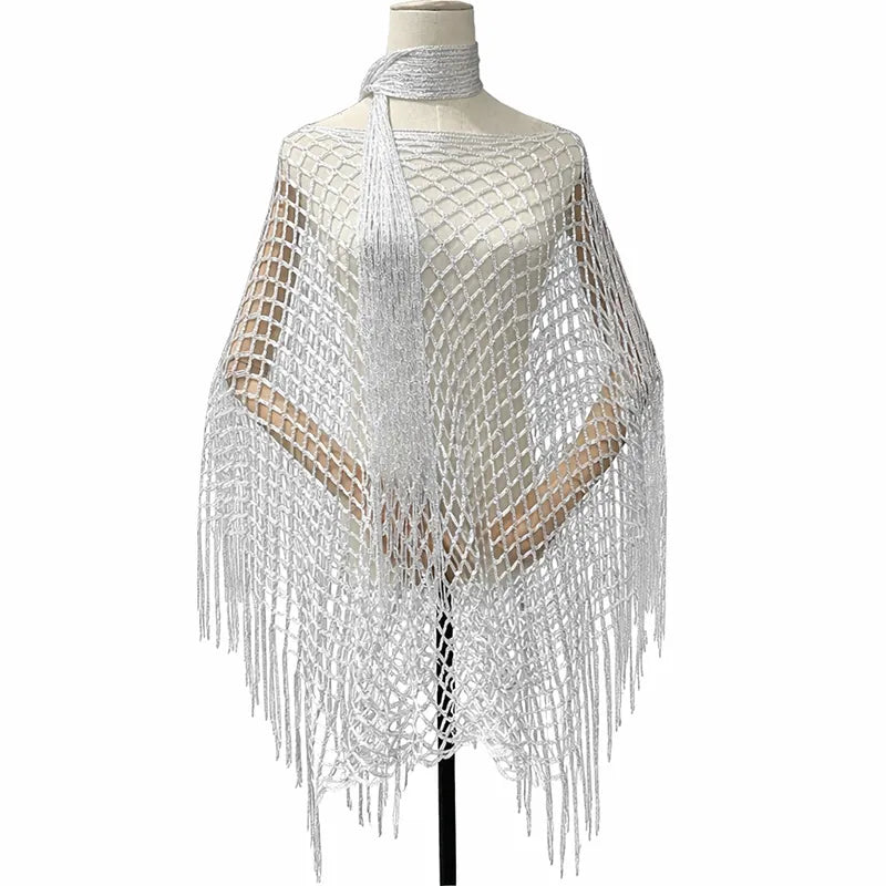 💐Summer Metallic Crochet Cover-Up – Lightweight, Flowy & Effortlessly Stylish summer outfit