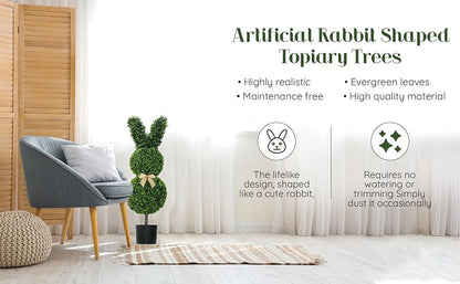 🐰Easter-Themed Realistic Rabbit Outdoor Topiary Tree