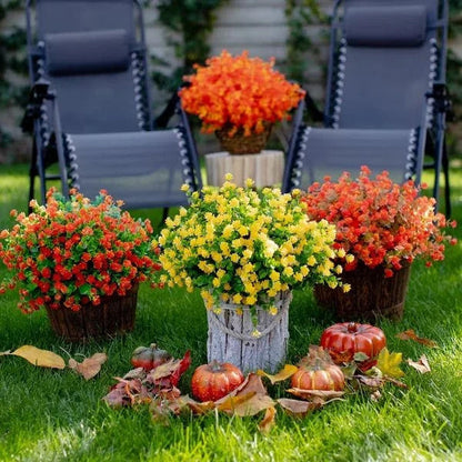 Outdoor Artificial Flowers💐1 Bundle(Includes 30 Flowers)