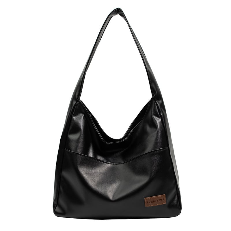 Simple PU leather tote bag