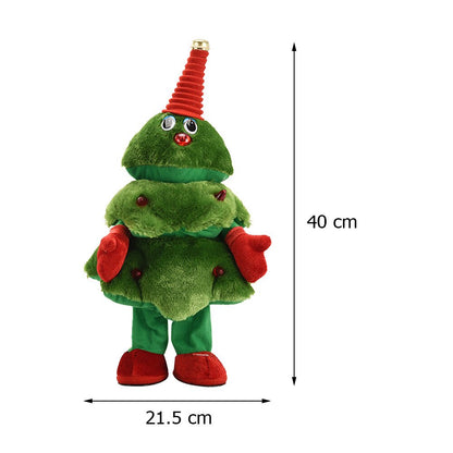 🎄Plush electric toy Christmas tree can sing and dance