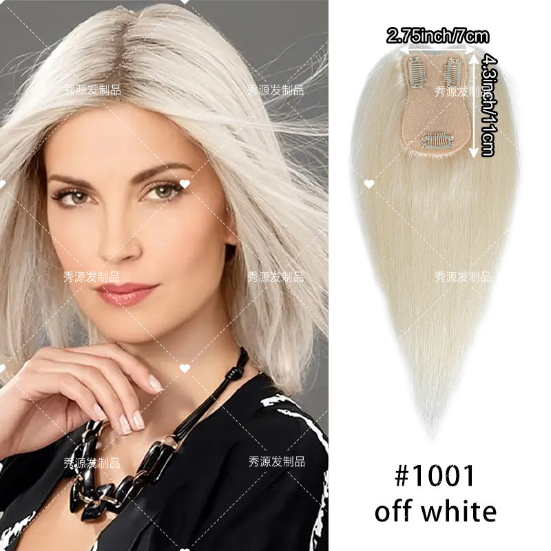 👩Women's Clip-in Hair Topper — 100% Remy Human Hair Crown Piece