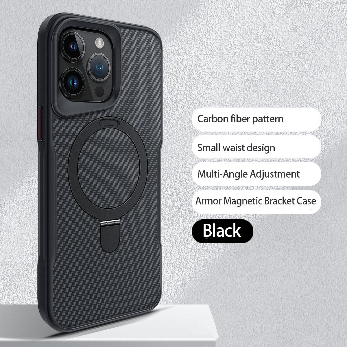 Fiber Textured Backplate Magsafe Magnetic Case