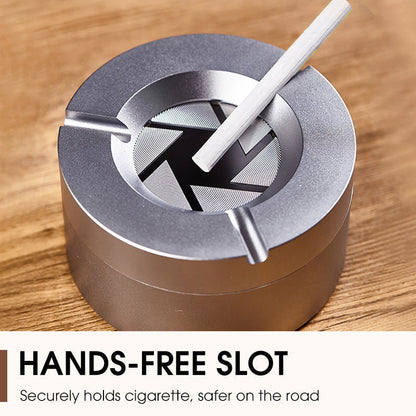 ✨360° Stainless Steel Twist-Lock Ashtray