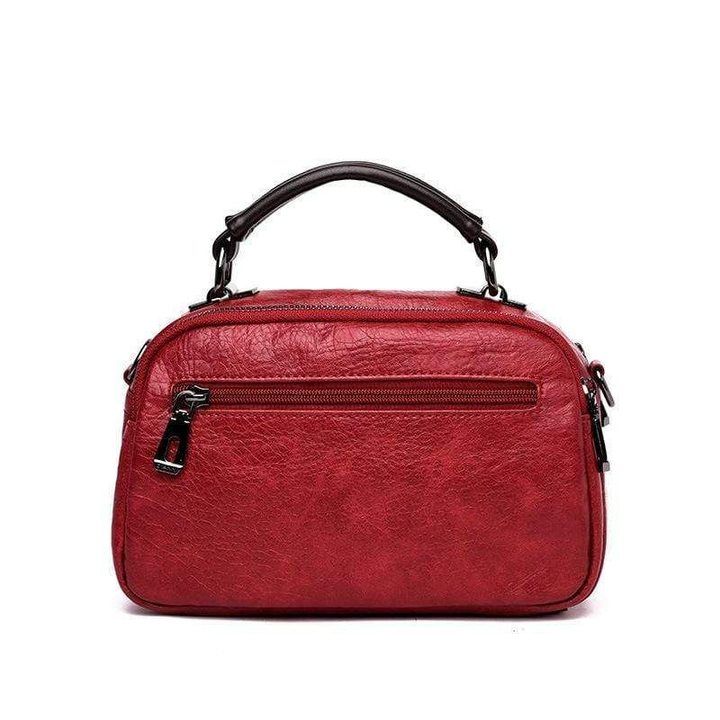 Multi-Pockets Soft Leather Bag