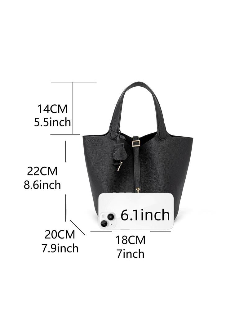 Women's Fashionable Cowhide Leather Handbag