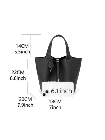 Women's Fashionable Cowhide Leather Handbag