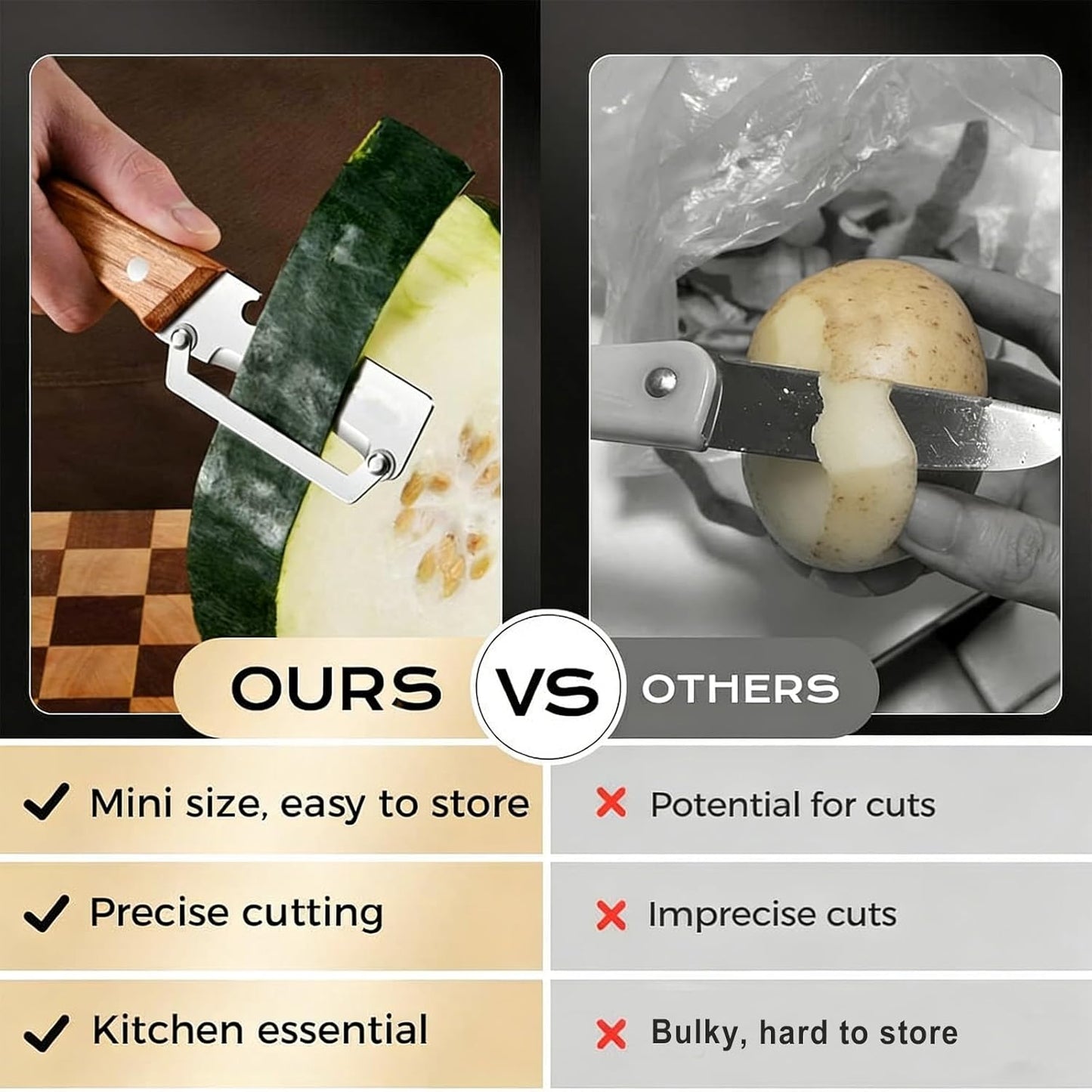 🍏2-Pack 2-in-1 Multifunctional Vegetable Peelers