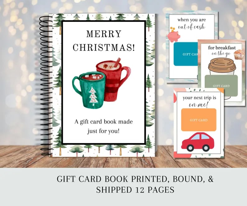 🎄📚Christmas Gift Card Book🎁Surprises On Every Page📚Hardcover & Durability Line
