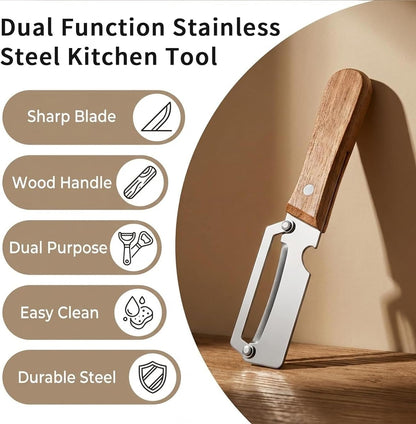 🍏2-Pack 2-in-1 Multifunctional Vegetable Peelers