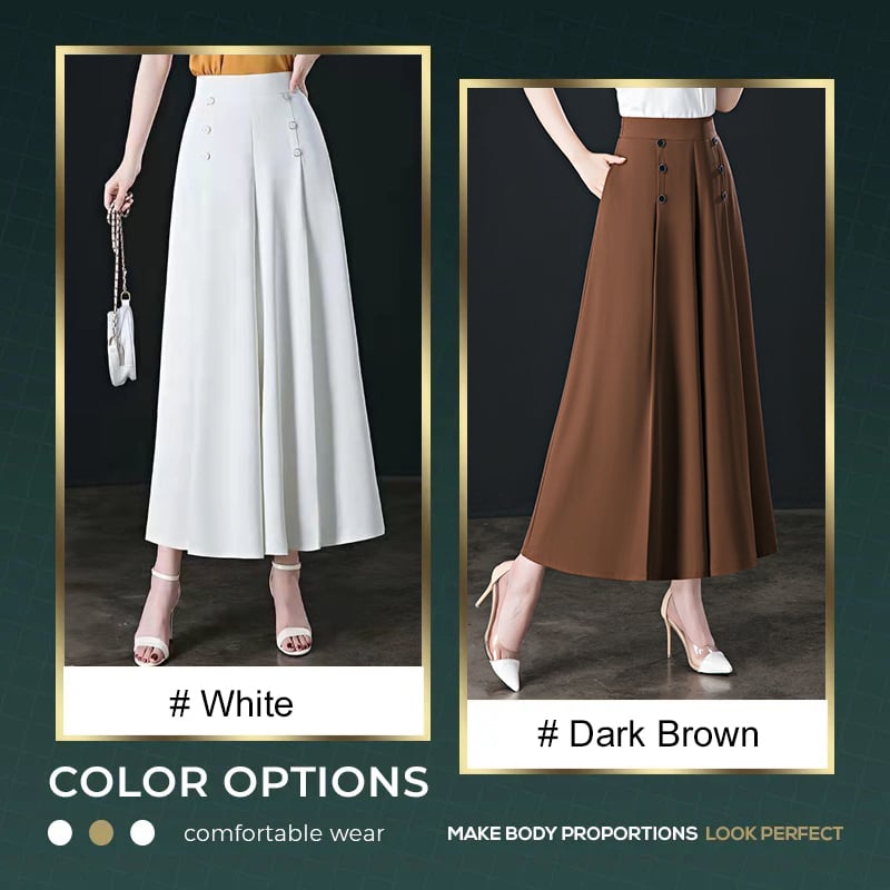 Comfort and Slim Stylish Pleated Wide-leg Pants