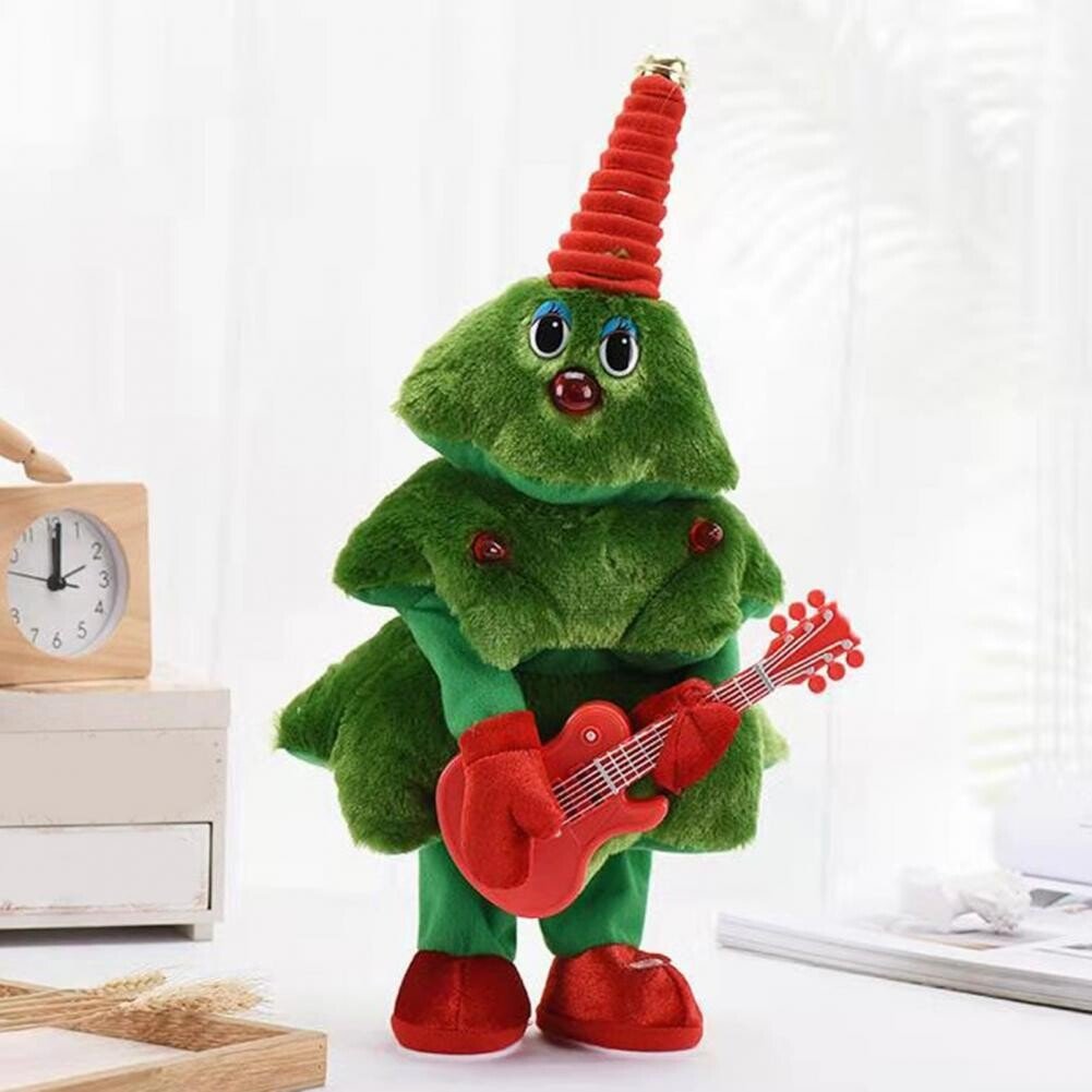 🎄Plush electric toy Christmas tree can sing and dance