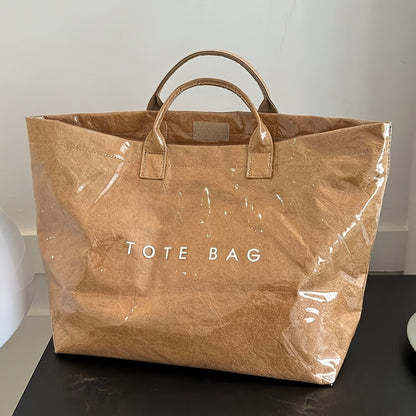 Women's Letters Print Tote Bag