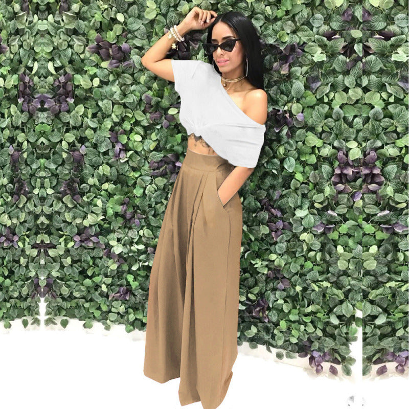 Stylish & Unique Wide-Leg Casual Pants