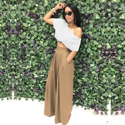 Stylish & Unique Wide-Leg Casual Pants