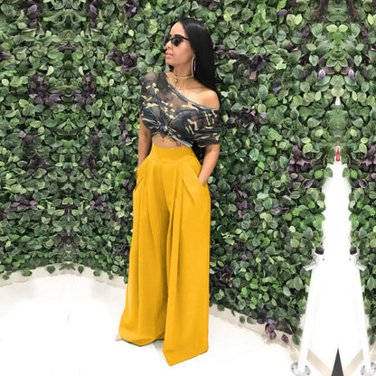 Stylish & Unique Wide-Leg Casual Pants