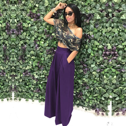 Stylish & Unique Wide-Leg Casual Pants
