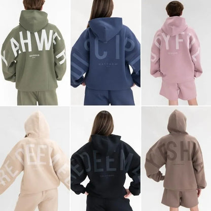 💞Loose-Fit Christian Faith-Themed Hoodie