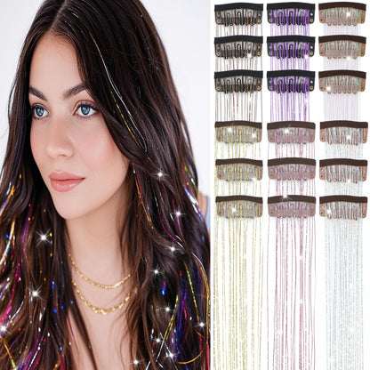 🔥This week's hot sale🔥Clip-on Shimmering Hair Extensions