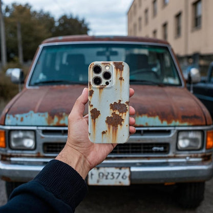 📲Distressed "Rust-Patina" Style iPhone Case