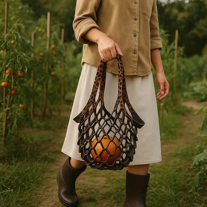 The Zest Bag Leather Folding Tote Bag