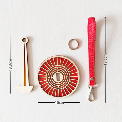 Wooden Portable Yarn Holder - The Perfect Tool for Crochet Enthusiasts