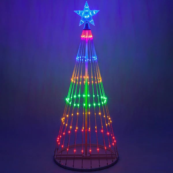 Multi-Color LED Animated Outdoor Christmas Tree