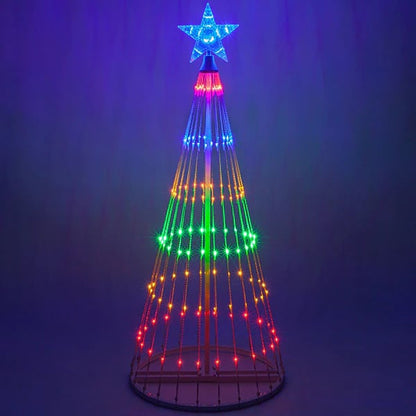 Multi-Color LED Animated Outdoor Christmas Tree