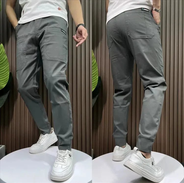 Men's High Stretch Multi-Pocket Skinny Cargo Pants