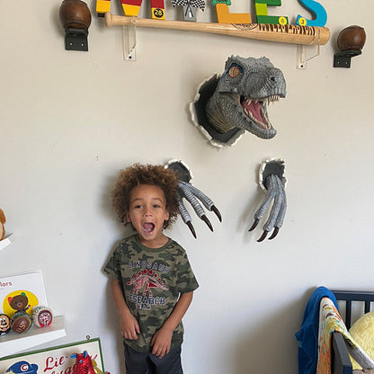 Wall Bursting Velociraptor Decorations