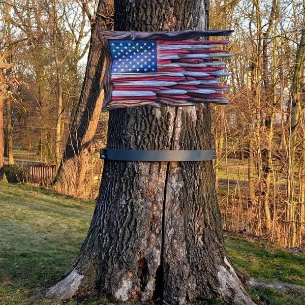 Wooden American Flag-BUY 2 FREE SHIPPING