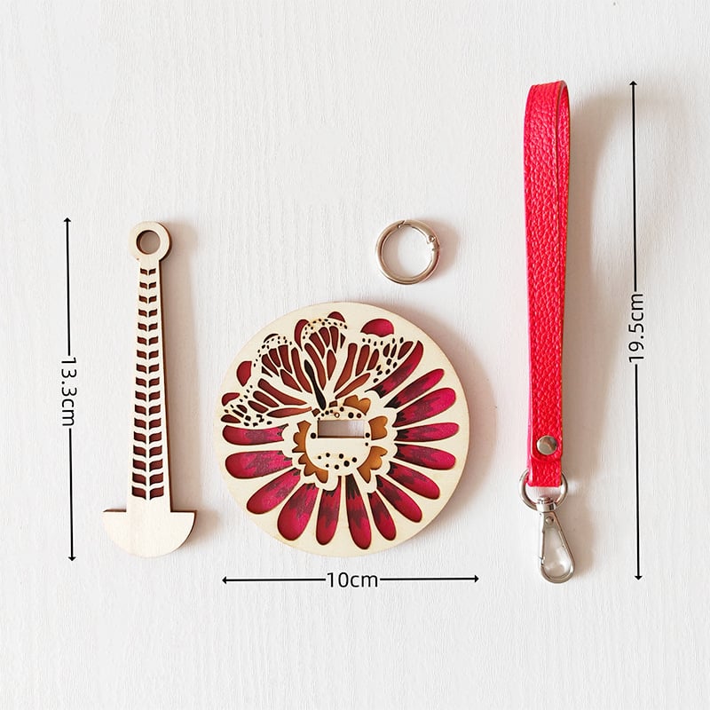 Wooden Portable Yarn Holder - The Perfect Tool for Crochet Enthusiasts