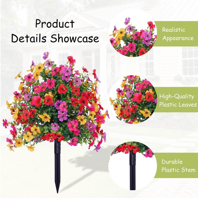 🌺Summer Bestseller💐Outdoor Simulated Violet Flower Decorations