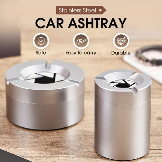 ✨360° Stainless Steel Twist-Lock Ashtray