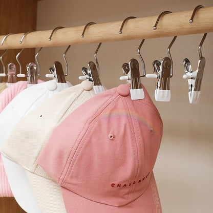 Anti-rust Clip Space-saving Clothespin Hat Pants Storage Hanging Travel Hook
