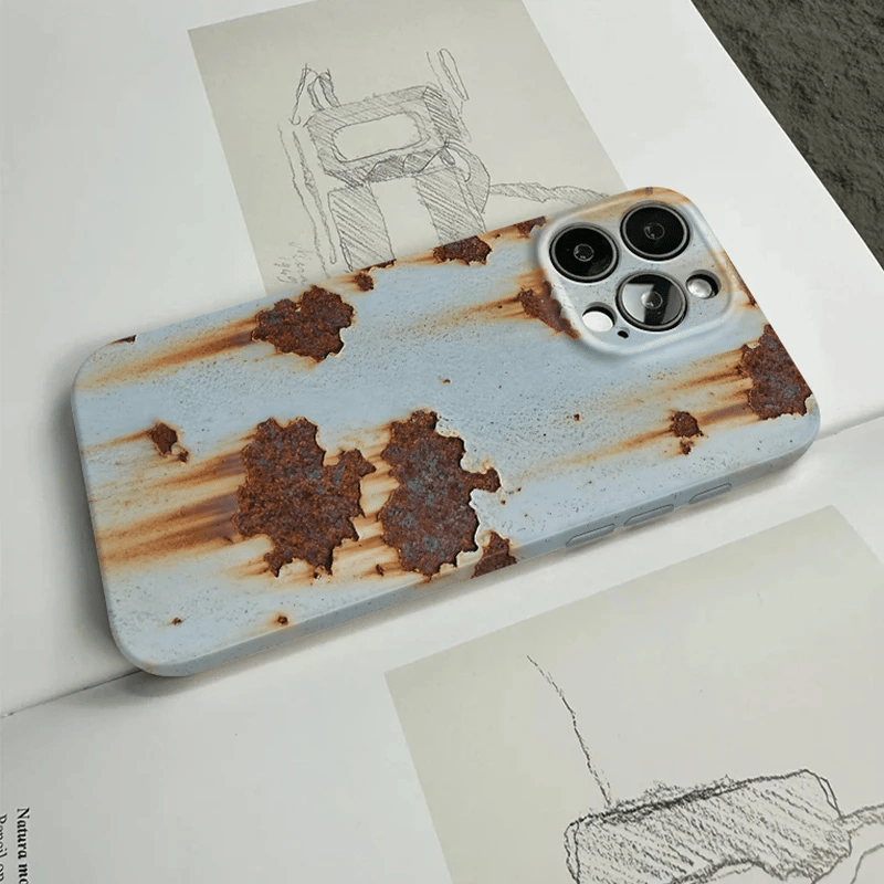 📲Distressed "Rust-Patina" Style iPhone Case