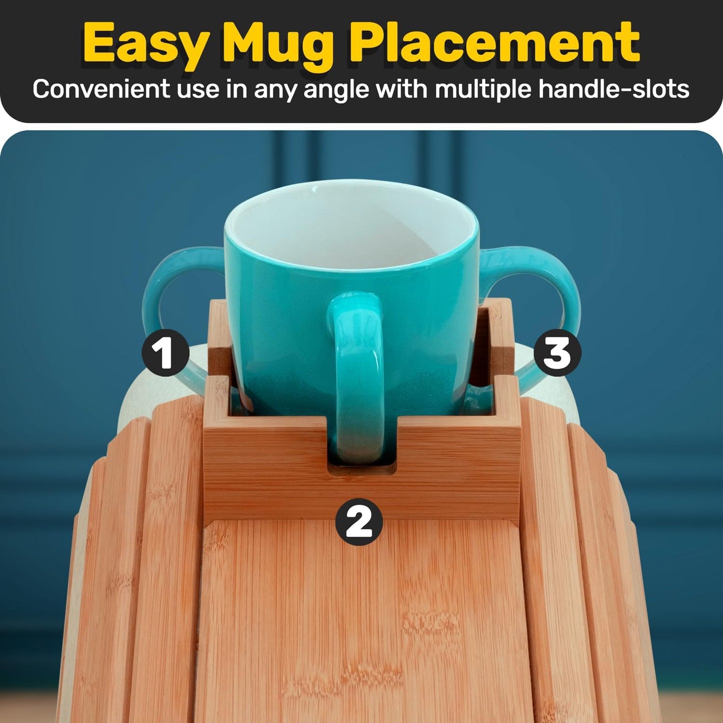 Bamboo Couch Cup Holder